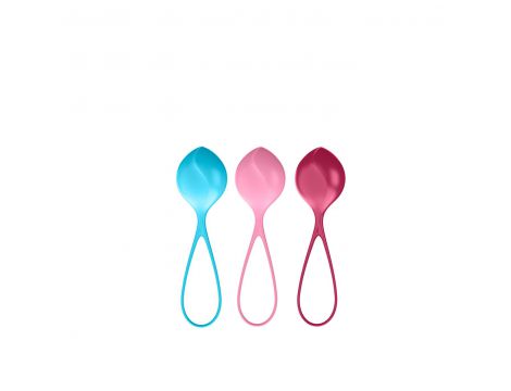 Zestaw kulek Satisfyer Balls C03 niebieska różowa czerwona - 3