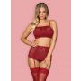 Komplet bielizny Lividia Obsessive czerwony S/M - 3