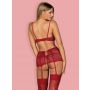 Komplet bielizny Lividia Obsessive czerwony S/M - 5