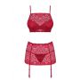 Komplet bielizny Lividia Obsessive czerwony S/M - 4