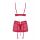 Komplet bielizny Lividia Obsessive czerwony S/M
