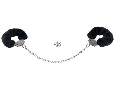 Kajdanki pluszowe You2Toys czarne z łańcuchem 44 cm - 4