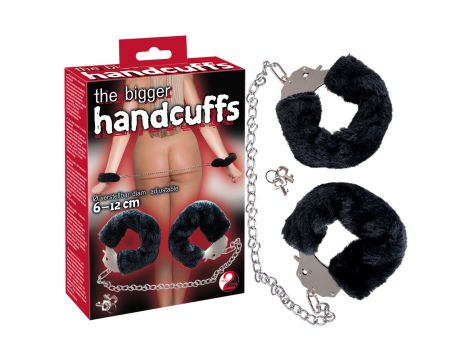 Kajdanki pluszowe You2Toys czarne z łańcuchem 44 cm - 2