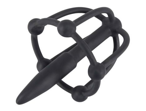 Plug penisa z klatką na żołądź Penisplug silikonowy 5,7 cm - 6
