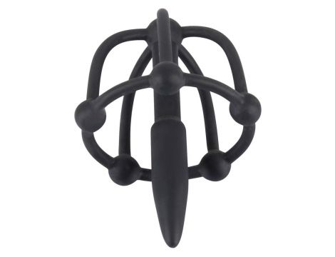 Plug penisa z klatką na żołądź Penisplug silikonowy 5,7 cm - 8