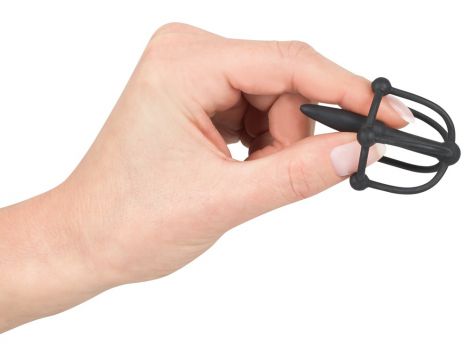 Plug penisa z klatką na żołądź Penisplug silikonowy 5,7 cm - 9
