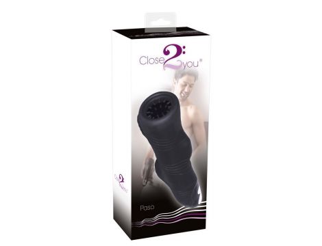 Masturbator wibrujący Paso nero silikonowy 27 cm - 2