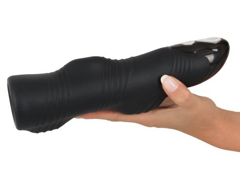 Masturbator wibrujący Paso nero silikonowy 27 cm - 9