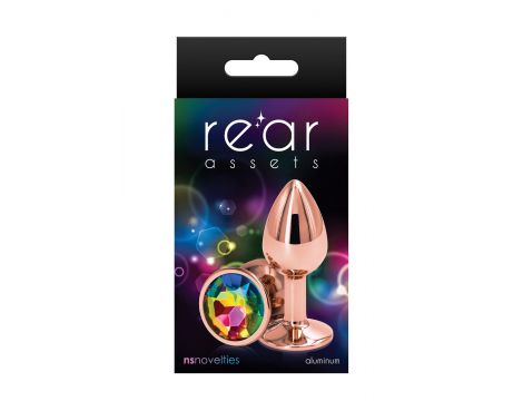 Korek analny aluminiowy NS Novelties różowe złoto 6,9 cm - 2