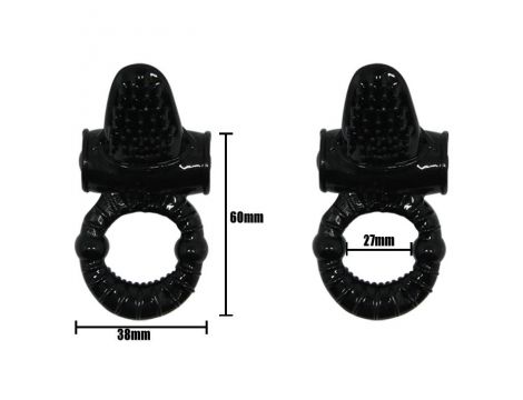 Pierścień wibrujący z językiem Baile Tongue 10 cm - 5