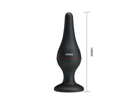 Korek prostaty silikonowy Pretty Love z przyssawką 14 cm - 4