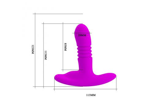 Wibrator analny silikonowy Pretty Love Heatcher 12 wibracji USB zdalny - 4
