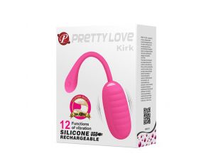 Jajko wibrujące Pretty Love Kirk Egg różowe 12 funkcji silikonowe