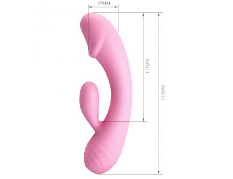 Wibrator króliczek punktu G Pretty Love RON fioletowy silikonowy 12 funkcji - 3