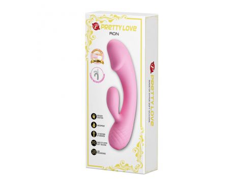 Wibrator króliczek punktu G Pretty Love RON fioletowy silikonowy 12 funkcji - 5