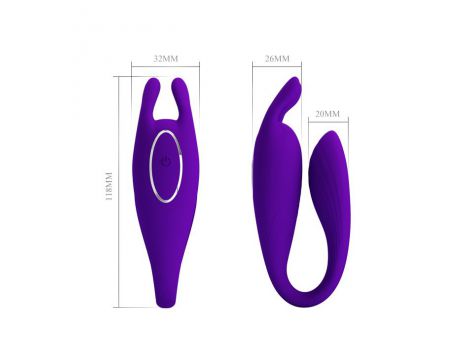 Wibrator silikonowy Pretty Love Bill 12 funkcji z pilotem USB - 5