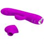 Wibrator króliczek pulsujący silikonowy Pretty Love Regina fioletowy USB - 2