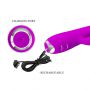 Wibrator króliczek pulsujący silikonowy Pretty Love Regina fioletowy USB - 7