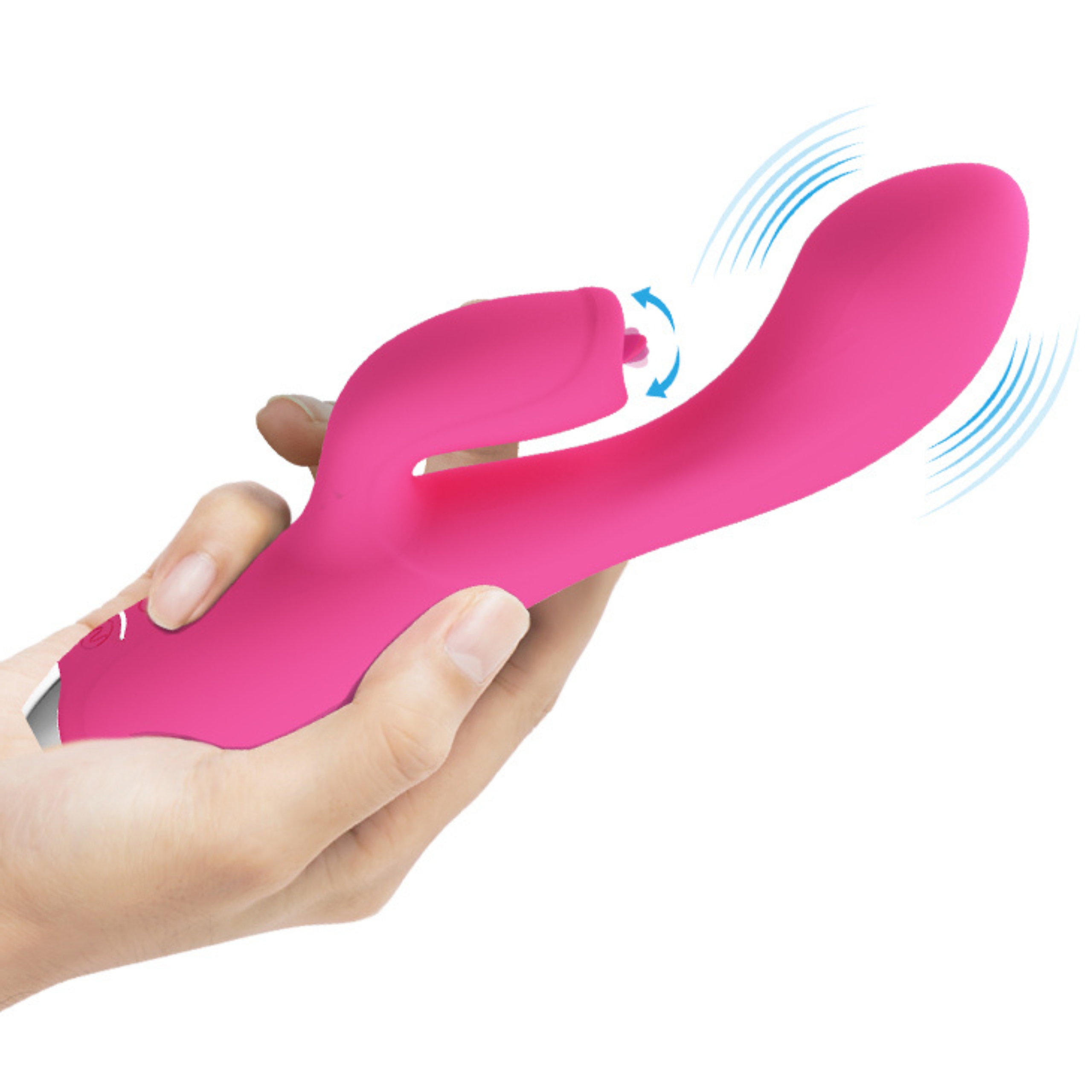 kiwający główką wibrator punkt g łechtaczka 19cm