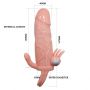 Przedłużka wibrująca Baile Brave Man Skin 17 cm - 6