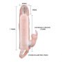 Przedłużka wibrująca wielostopniowa Baile Brave Man Skin 15 cm - 4