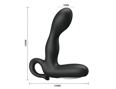 Wibracyjny masażer prostaty Pretty Love Barrack silikonowy wodoodporny USB - 6