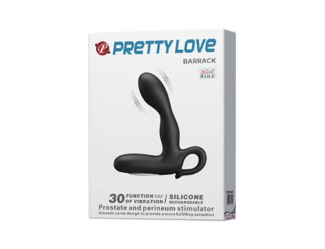 Wibracyjny masażer prostaty Pretty Love Barrack silikonowy wodoodporny USB - 7