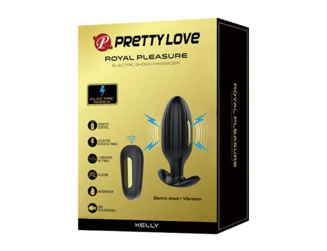 Korek analny z pierścieniem erekcyjnym Pretty Love Kelly wodoodporny - 9