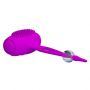 Wibrujące zaciski na sutki Pretty Love Bancroft fioletowe silikonowe 5 cm - 3