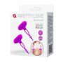 Wibrujące zaciski na sutki Pretty Love Bancroft fioletowe silikonowe 5 cm - 9