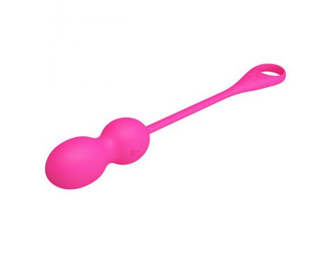 Wibrujące kulki Kegla Pretty Love Elvira różowe z aplikacją - 3
