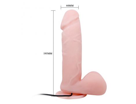 Dildo realistyczne Baile Oliver cyberskóra 24 cm z przyssawką - 4