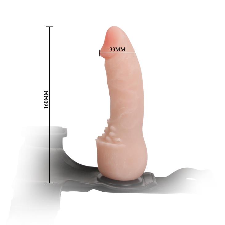penis z cyberskóry dildo na majtkach strap-on 17cm