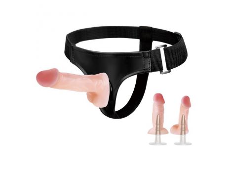Strap-on Baile Jessica z dwoma realistycznymi dildami - 2