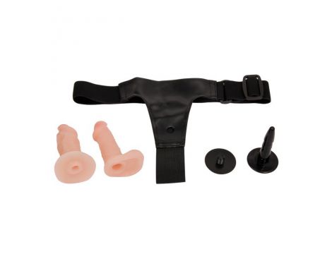 Strap-on Baile Jessica z dwoma realistycznymi dildami - 4