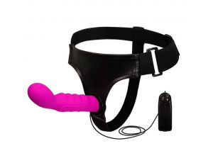 Strapon wibrujący silikonowy Baile z uprzężą Ultra Harness
