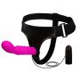 Strapon wibrujący silikonowy Baile z uprzężą Ultra Harness - 2