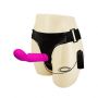 Strapon wibrujący silikonowy Baile z uprzężą Ultra Harness - 3