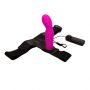 Strapon wibrujący silikonowy Baile z uprzężą Ultra Harness - 4