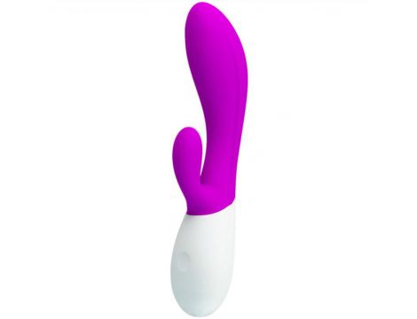 Wibrator z masażerem łechtaczki 2 silniki 19cm usb - 2