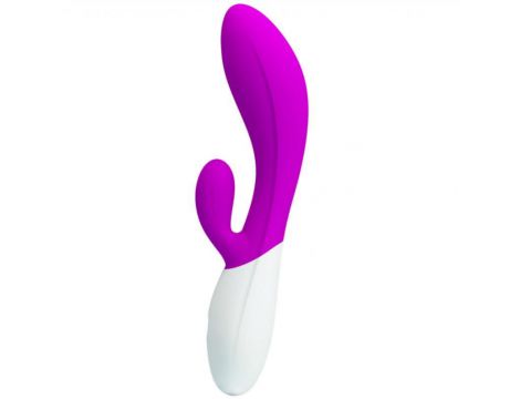 Wibrator z masażerem łechtaczki 2 silniki 19cm usb - 3