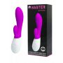 Wibrator z masażerem łechtaczki 2 silniki 19cm usb - 2