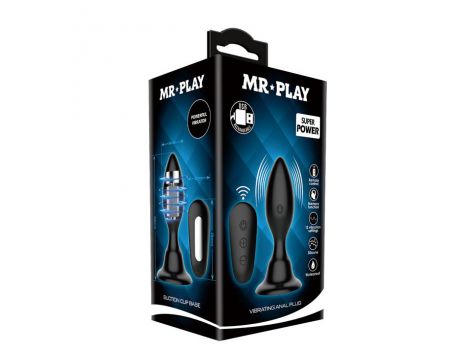 Korek analny wibrujący Mr Play 12 trybów z pilotem wodoodporny - 6