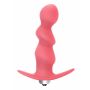 Spiralny korek analny wibrujący Lola Toys różowy 9,5 cm LR44 - 4