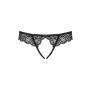 Stringi otwarte koronkowe Obsessive Contica czarne L/XL - 8