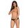 Stringi otwarte koronkowe Obsessive Contica czarne L/XL