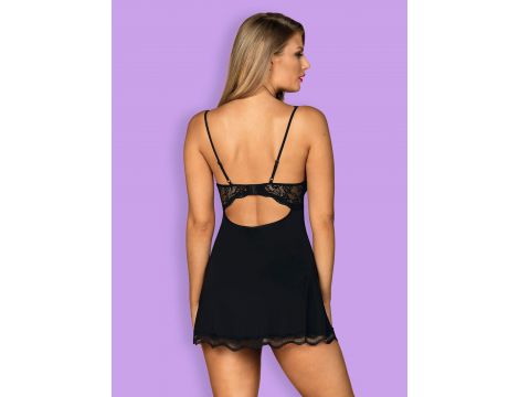 Babydoll i stringi Luvae Obsessive czarny L/XL - 4