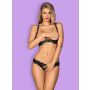 Komplet bielizny Luvae otwarty Obsessive czarny S/M - 4