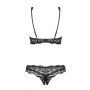 Komplet bielizny Luvae otwarty Obsessive czarny S/M - 7