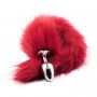 Korek analny z długim ogonem lisa Toyz4lovers czerwony 7 cm - 4